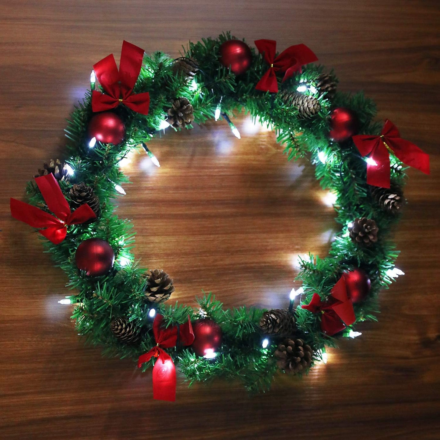 50 LED Battery Operated Christmas Lights - 18ft Waterproof String Lights with 8 Modes & Timer for Indoor/Outdoor Decor
