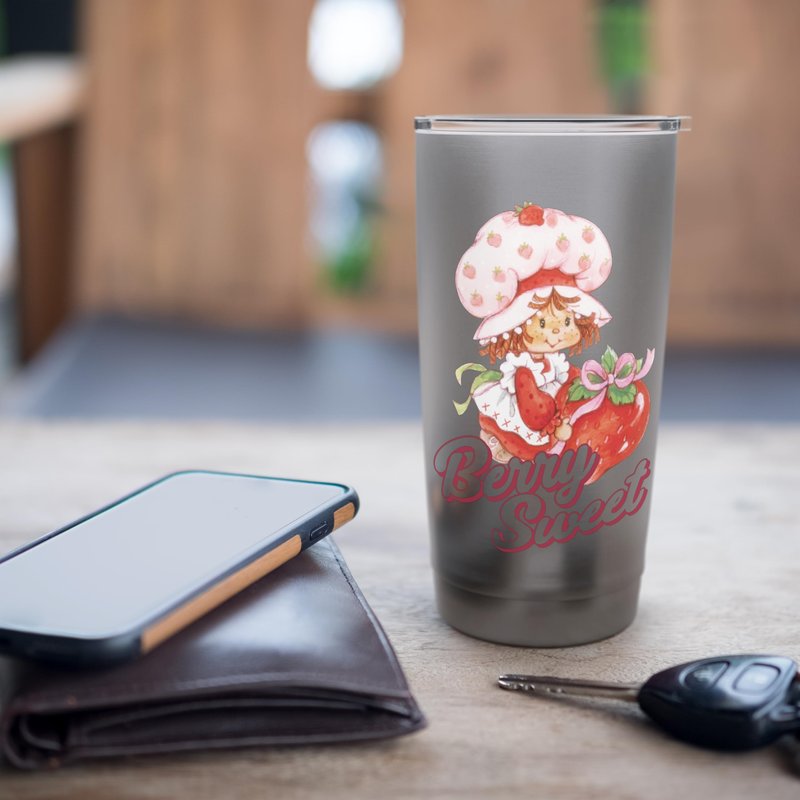 Strawberry Shortcake Vintage Berry Sweet Poster Stainless Steel Insulated Tumbler