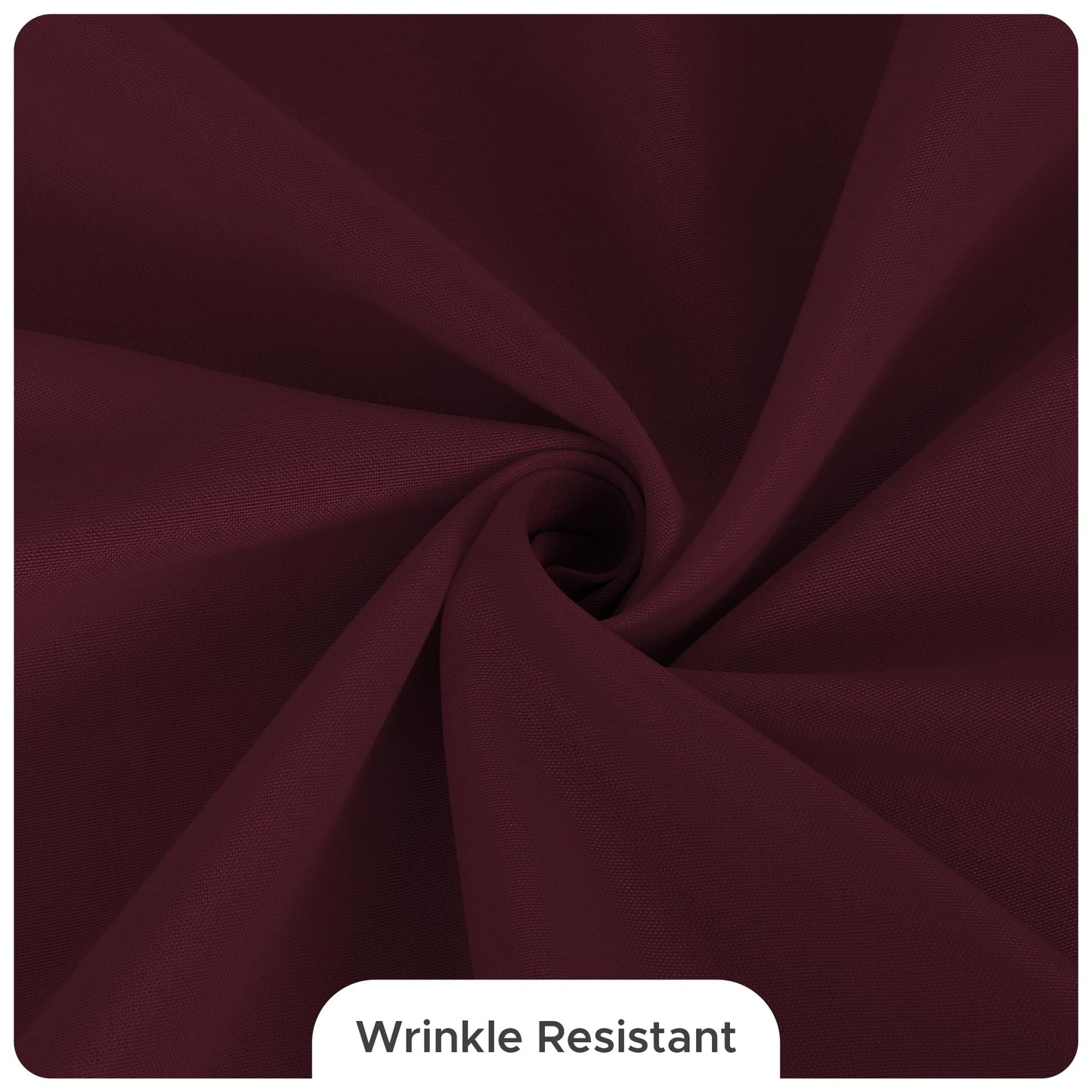 Fitable 8 Pack Table Cloth Rectangle Table: Stain and Wrinkle Resistant Tablecloth Rectangular, Washable Polyester Tablecloths for Wedding Party Dining Banquet Event Catering(Burgundy, 70x108 Inch)