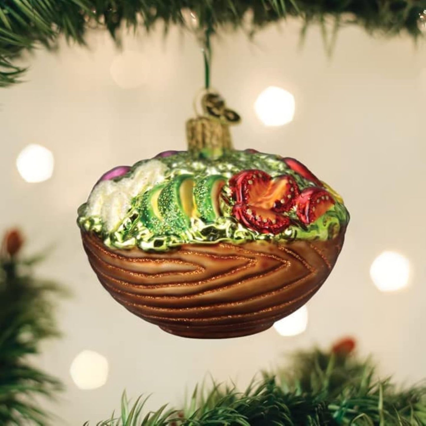 Handcrafted Glass Cheese Wedge Ornament - Unique Christmas Tree Decoration