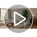 6FT Artificial Ficus Tree with White Planter - Realistic Faux Indoor Plant - Green Leaf Variation