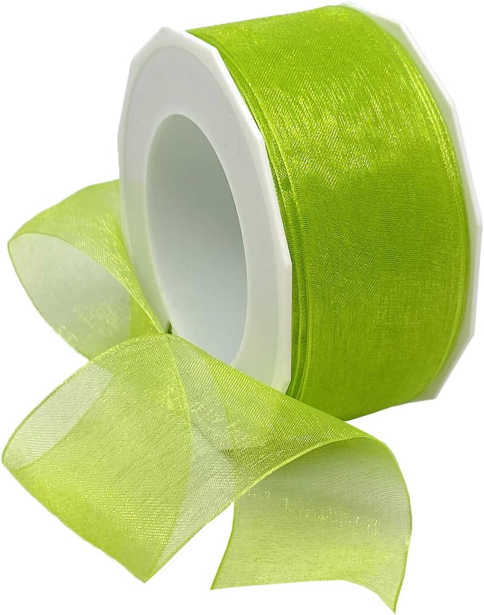 Red Organdy Nylon Ribbon - 5/8 Inch x 100 Yards | Morex 91803/100-609