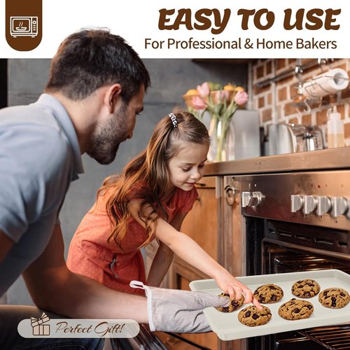 AIVIKI Nonstick Baking Pans Set - 6-Piece Bakeware Collection with Cookie Sheet, Roaster, and More