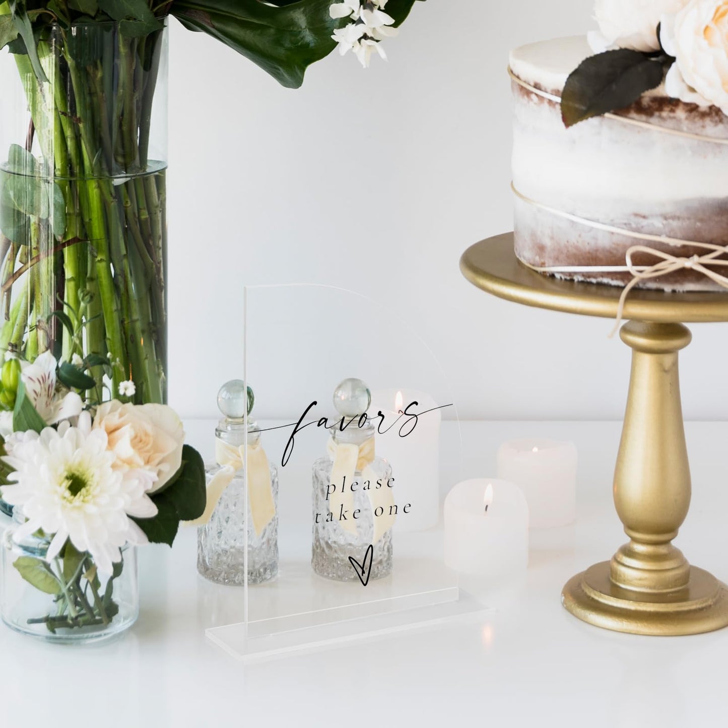 10 Pack Clear Acrylic Half Arch Sign with Stand | 5x7 Inch Half Arch Acrylic Blank Sign and Base, DIY Wedding Table Numbers, Wedding Signage, Events& Parties (Clear, 5x7 Inch)