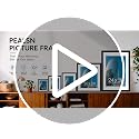 PEALSN Black 24x36 Poster Frame for Art & Photos with Mat - Fits 20x30 or 24x36 Posters