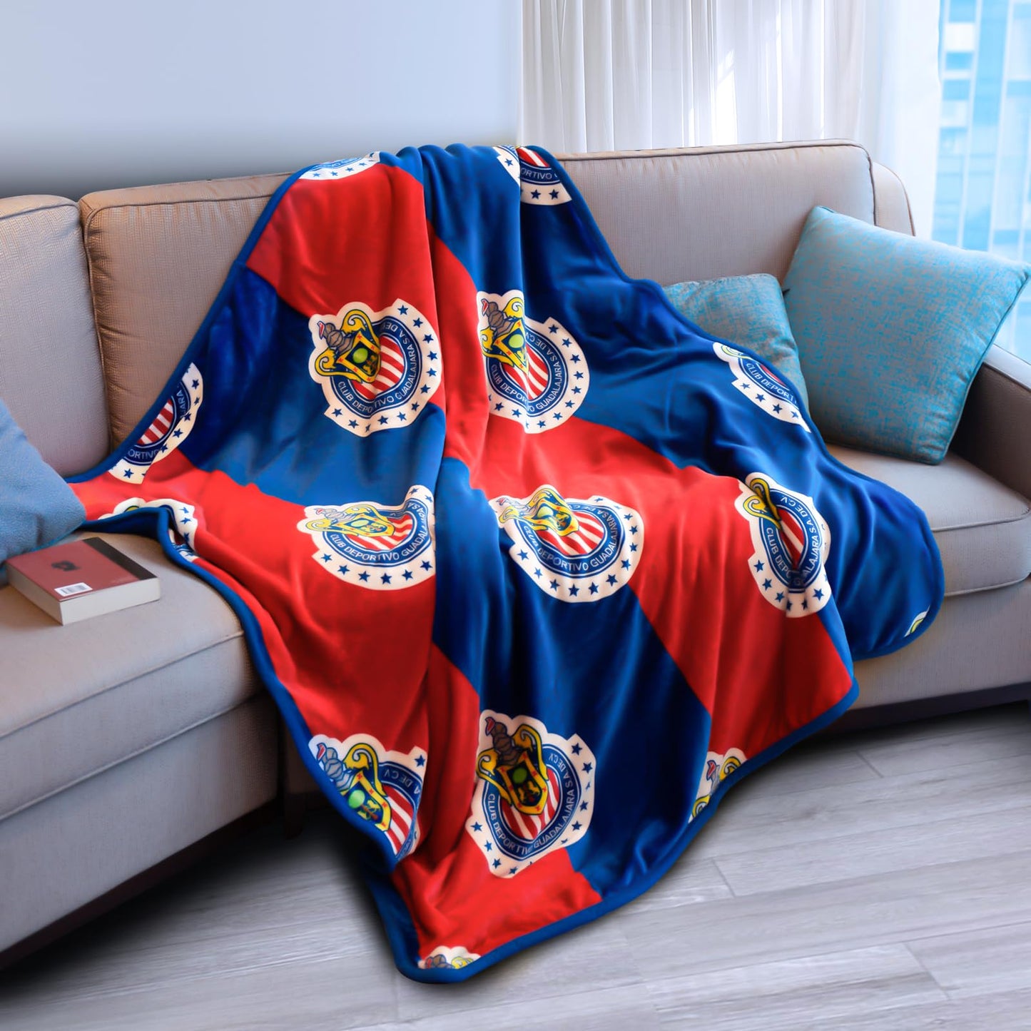 Chivas Silk Touch Sherpa Lined Throw Blanket 50x60