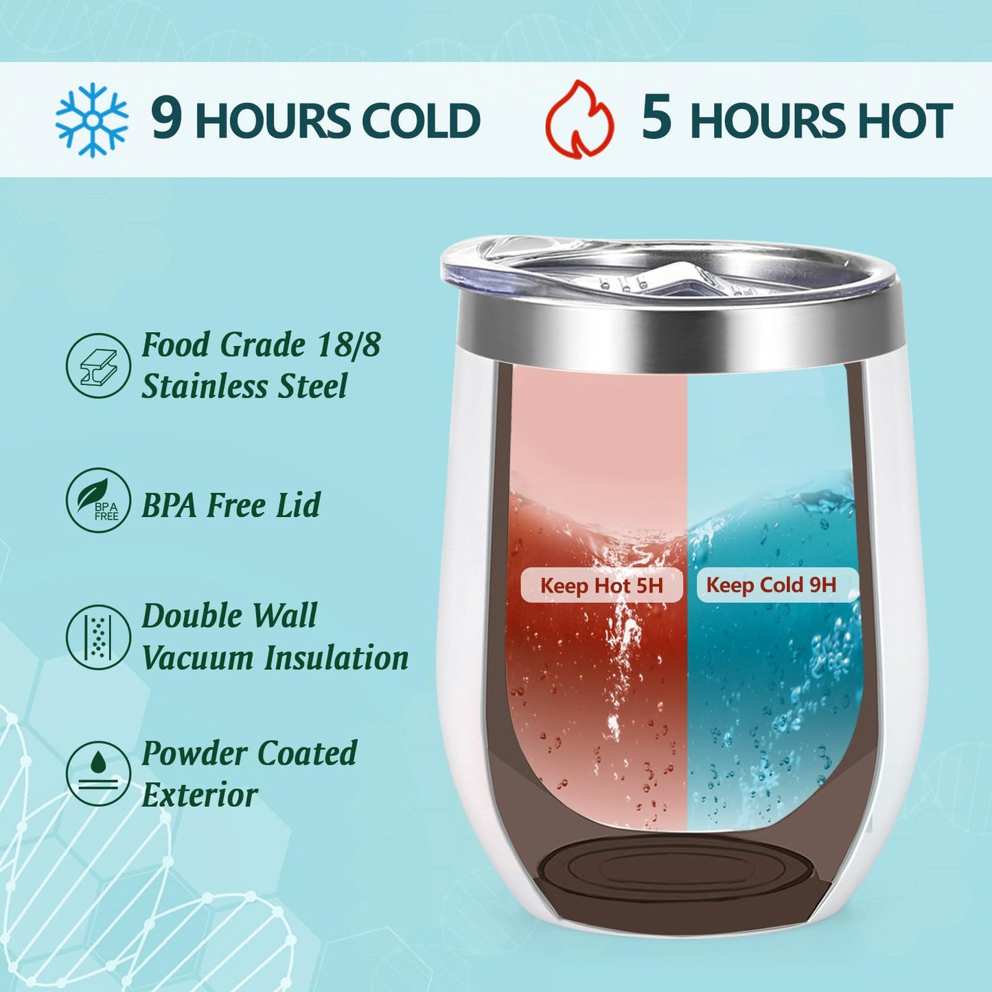 Lifecapido Nurse Gifts, Nurse Week Gifts, Nursing is a Work of Heart 6 Pack Insulated Wine Tumbler, Nurse Gifts Bulk with Key Chain Paper Bags, Appreciation Graduation Retirement Gifts for RN Nurse