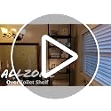 ALLZONE Tension Over The Toilet Storage Cabinet, No-Drill, Fits