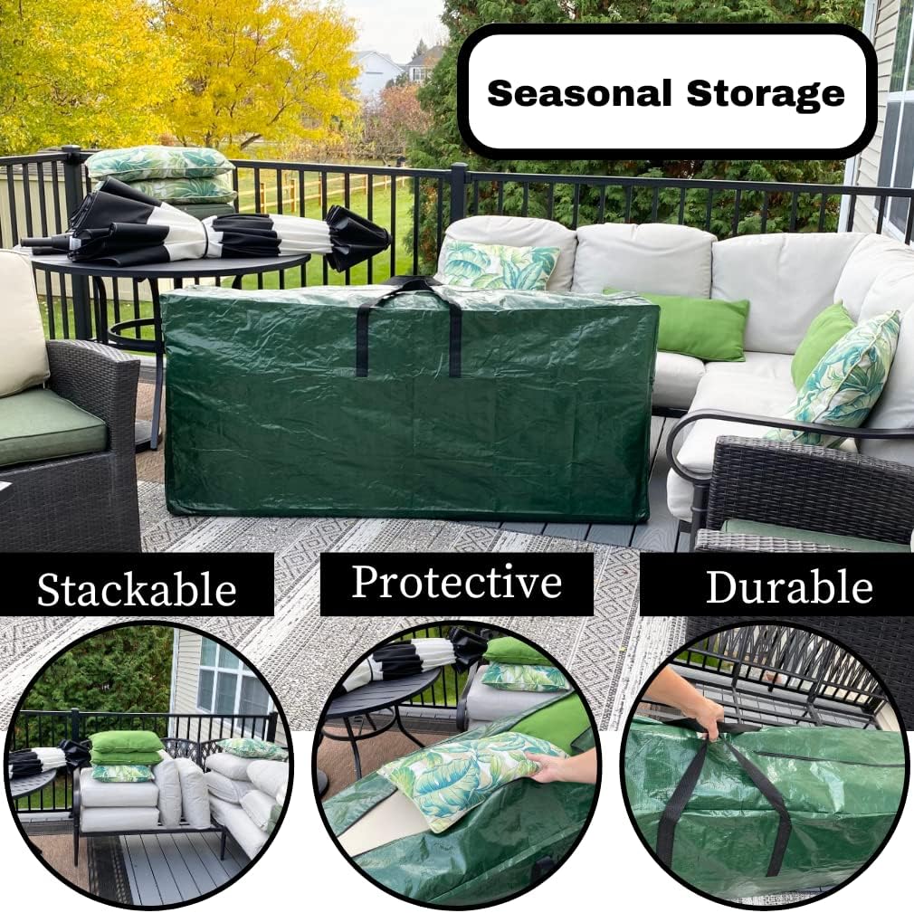 Extra Large Packing Bags for Moving - 5.5ft Storage Totes with Zippers & Handles for Cushions, Comforters, Camping