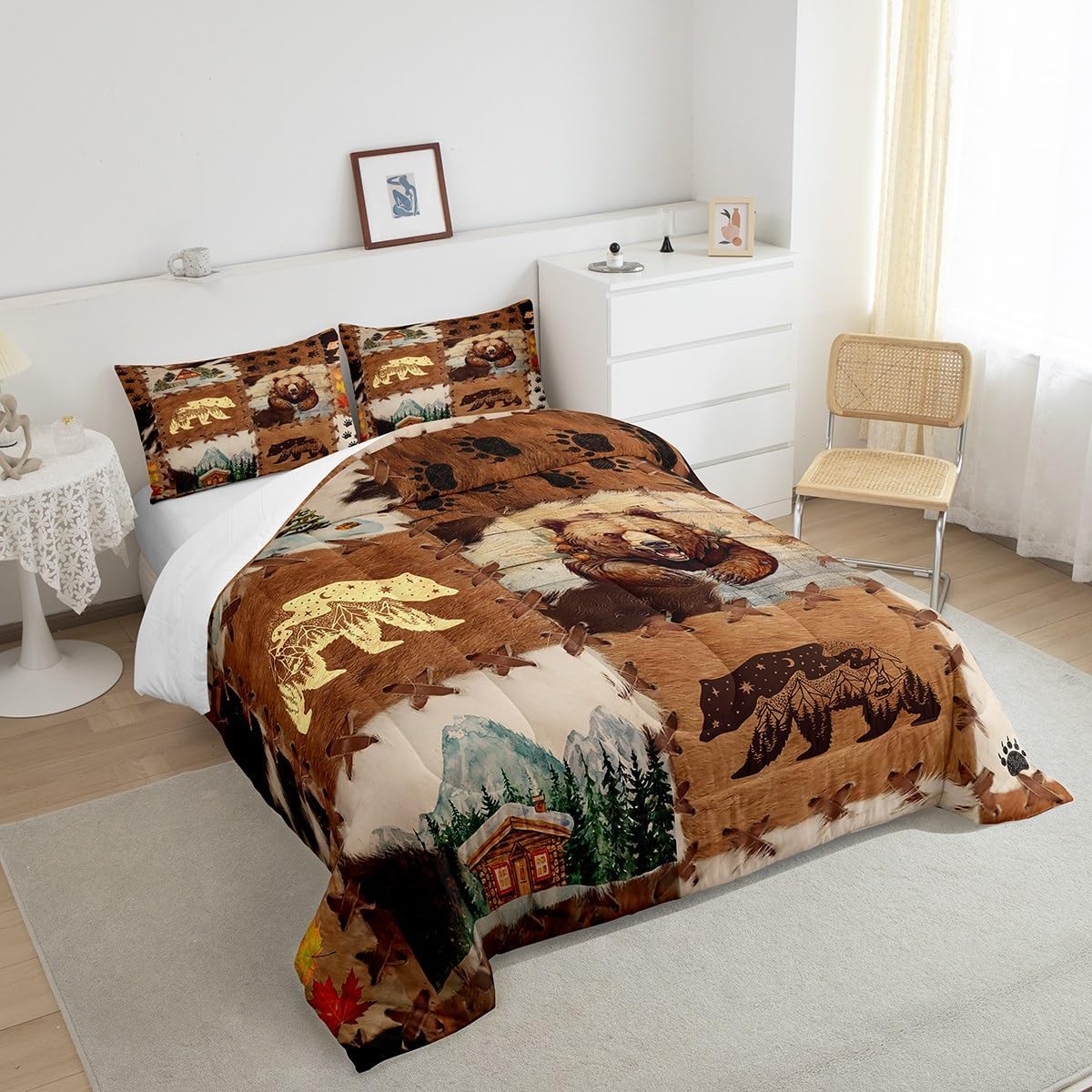 jejeloiu Baseball Comforter Set Twin Size Kids Camo American Flag Comforter for Boys Girls Teens Camouflage Bedding Set Breathable Baseball Games Duvet Set Room Decor Quilt Set
