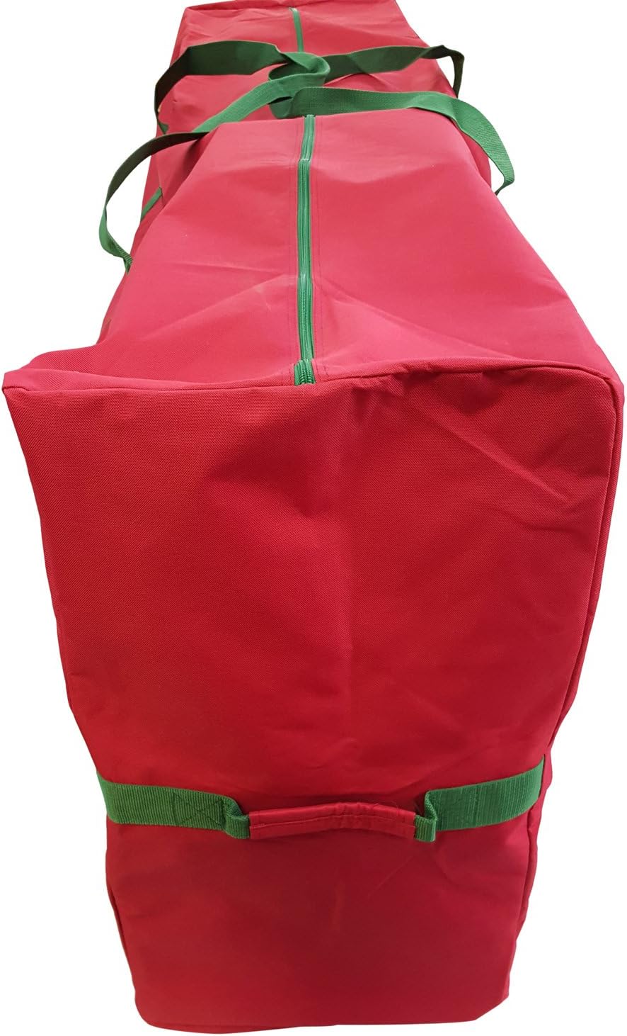 Extra Large Heavy Duty Christmas Tree Storage Bag for 9ft Artificial Trees - Durable Red Duffel, 65"x30"x15" - Holiday Decoration Solution