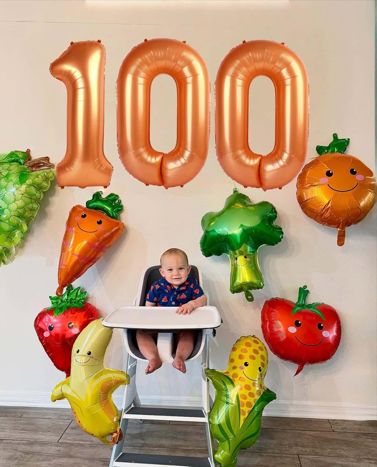 Orange 5 Balloon - 40 Inch Number Balloon for 5th Birthday Party Decorations