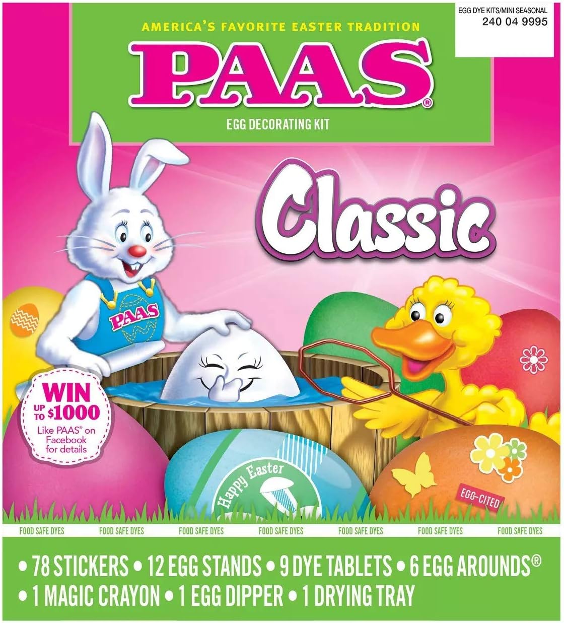 PAAS Classic Easter Egg Decorating Kit - Create Beautiful Eggs for Your Easter Celebration