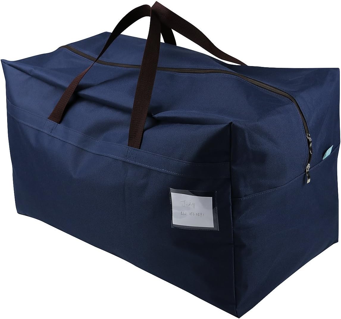 3-Side Zip Open Storage Bag for Christmas Trees & Party Ornaments - 27.5x16.5x13.8, Black Dots