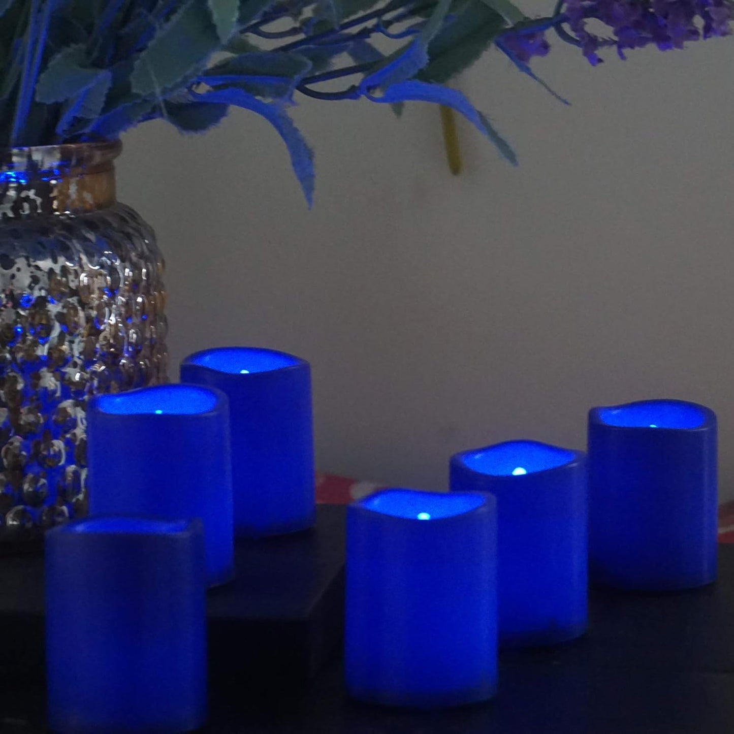 12 PCS LED Flameless Votive Candles - Long-Lasting Battery Operated with 120+ Hours Life