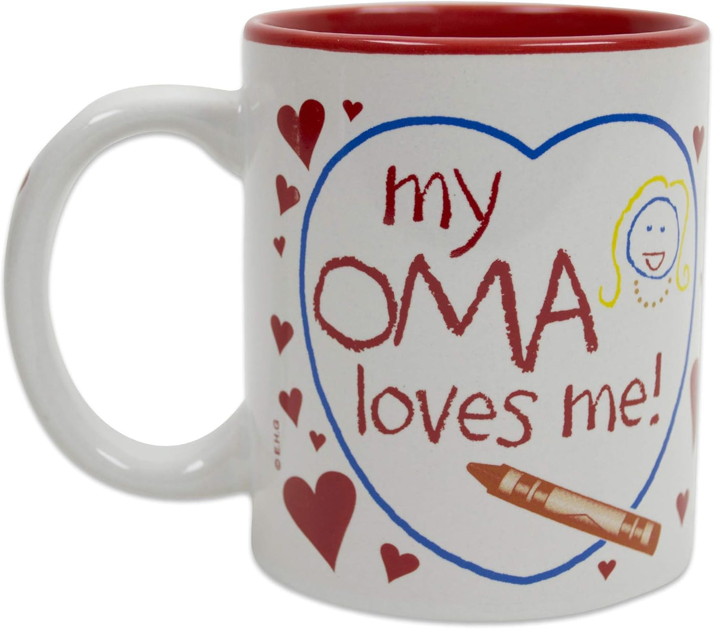 12 oz. Ceramic Coffee Mug - 'Oma is the Greatest' Multicolor Gift for German & Dutch Grandmas