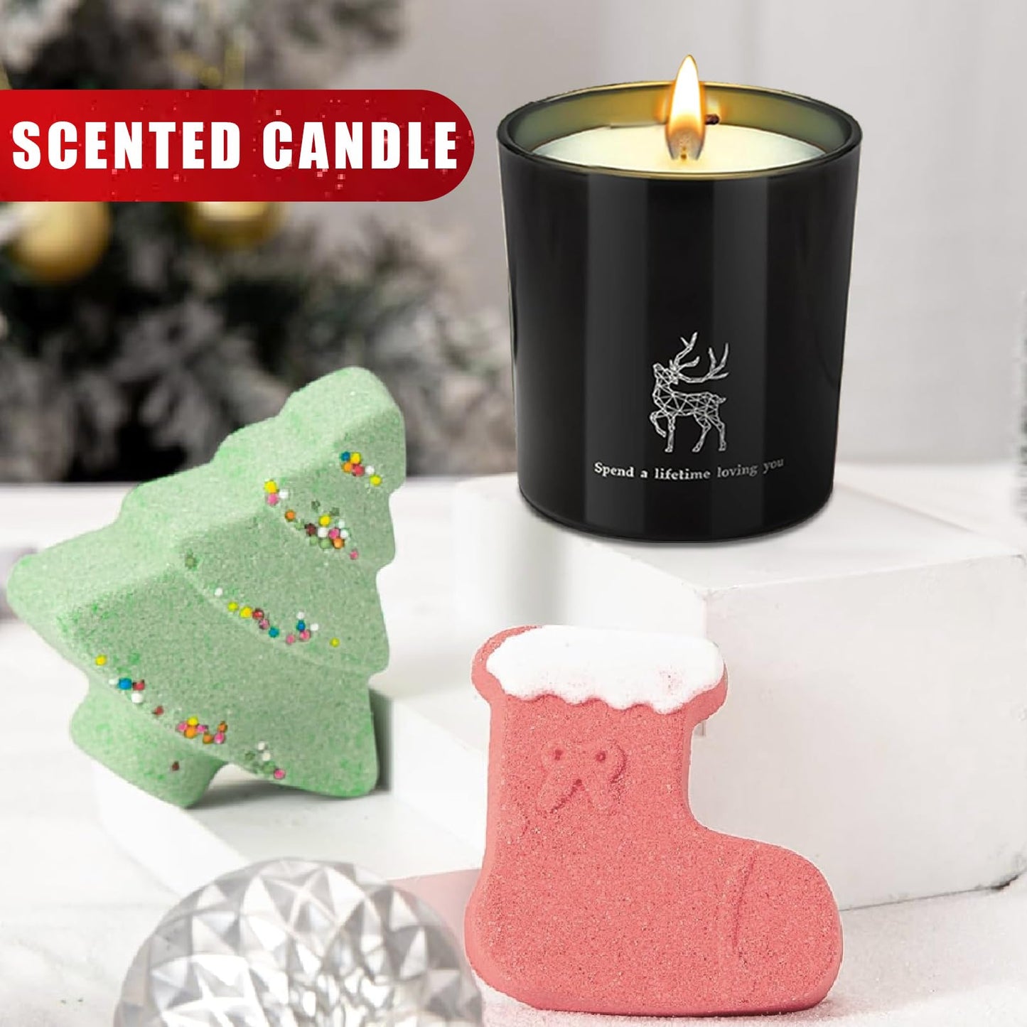 8Pcs Christmas Basket Gift for Women, Christmas Tumbler Holiday Gifts Basket for Women,Mom Wife Girlfriend Sister Her, 2024 Xmas New Years Gift Ideas for Women Who Have Everything