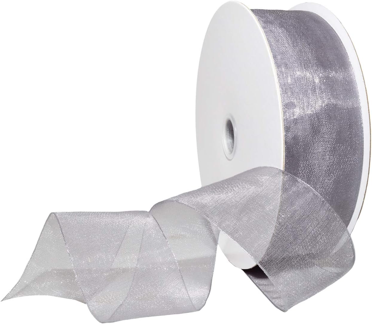 Red Organdy Nylon Ribbon - 5/8 Inch x 100 Yards | Morex 91803/100-609