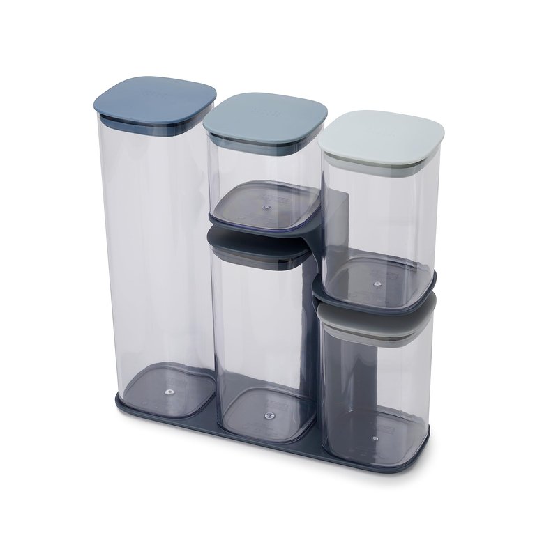 Joseph Joseph Editions Podium 5-piece food storage container set, BPA free - Blue