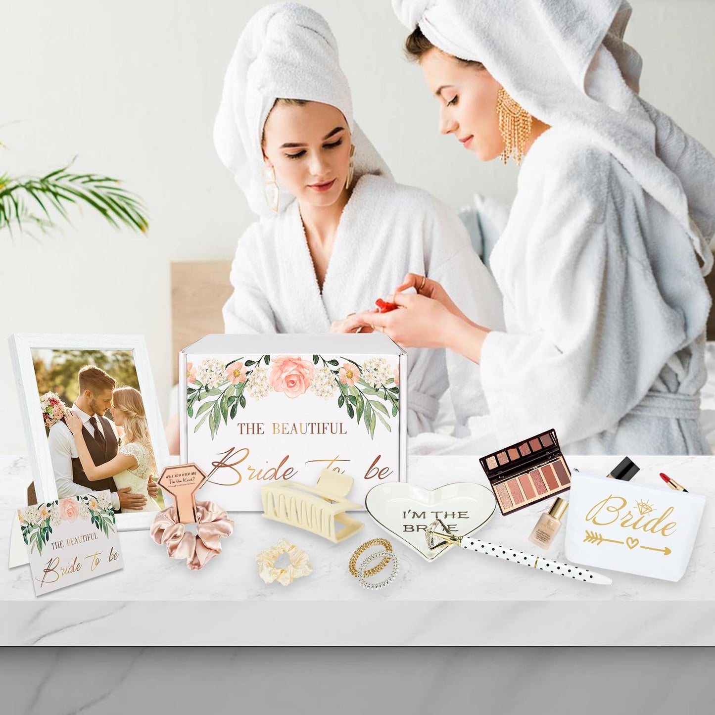 ZHAXIDELE Bride To Be Gifts Box - Perfect Bridal Gifts for Bride to Be,Engagement Gifts for Her,Bachelorette Gifts! Bride Shower Gifts with 20 oz stai
