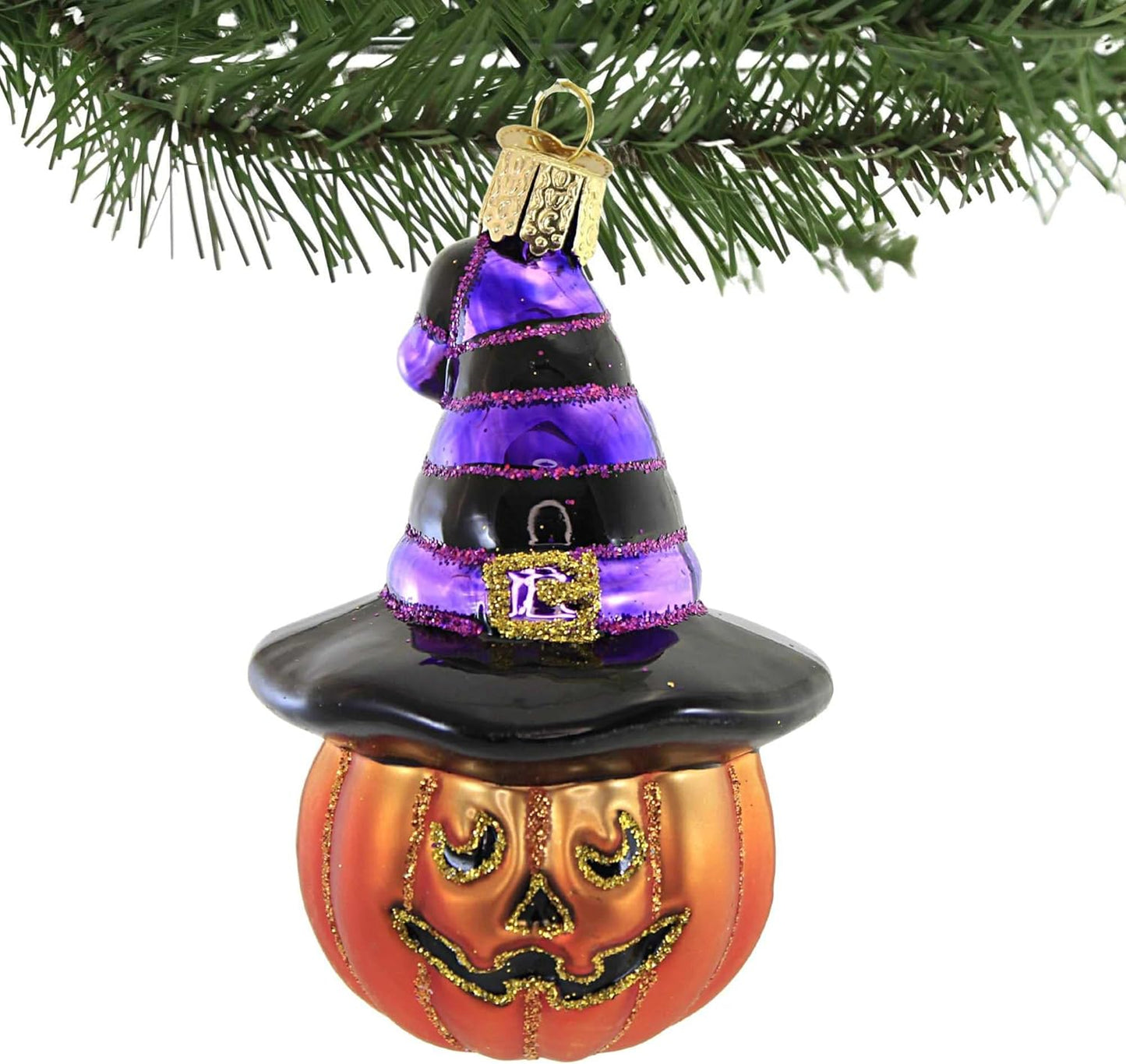 Jolly Roger Glass Blown Ornament - Handcrafted Christmas Tree Decoration, Halloween Collection