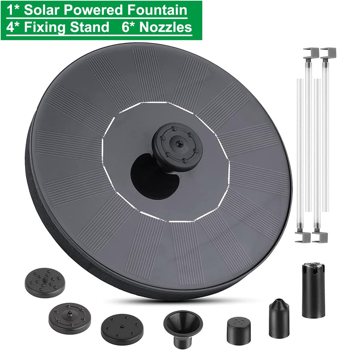 Skiennix Solar Water Pump - Outdoor Fountain for Bird Bath & Pond Decorations | Durable & Efficient