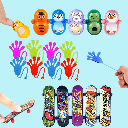 Dilycery 128 Pcs Party Favors Toys for Kids, Treasure Box Toys for Classroom Carnival Prizes Rewards Bulk, Easter Egg Fillers, Goodie Bag Stuffers for Kids Party, Pinata Fillers Birthday Gifts