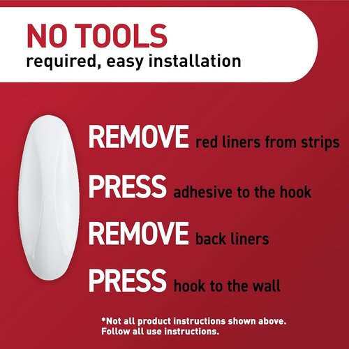 Command Large Designer Hooks - Damage-Free Wall Hook Holds Up to 5 lb | 16 Hooks & 24 Adhesive Strips