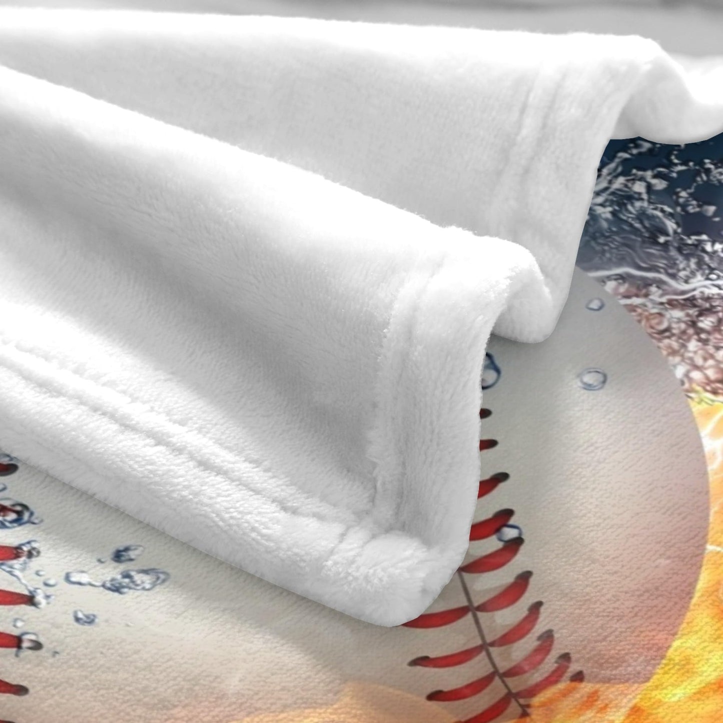 Baseball Sport Cool Ball Throw Blanket Super Soft Warm Bed Blankets for Couch Bedroom Sofa Office Car, All Season Cozy Flannel Plush Blanket for Girls Boys Adults, 60"X50"