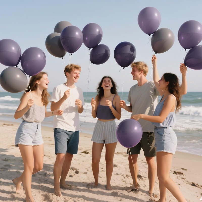 110pcs Dusty Purple Balloon 12 Inch, Dusty Purple Latex Balloons for Birthday Party Baby Shower Wedding(with 2 Ribbons).
