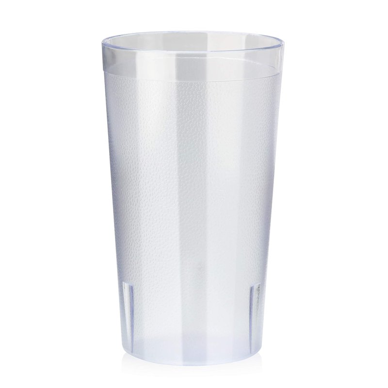 New Star Foodservice Restaurant-Grade Polycarbonate Beverage Tumblers, 12 oz, Clear, Set of 12