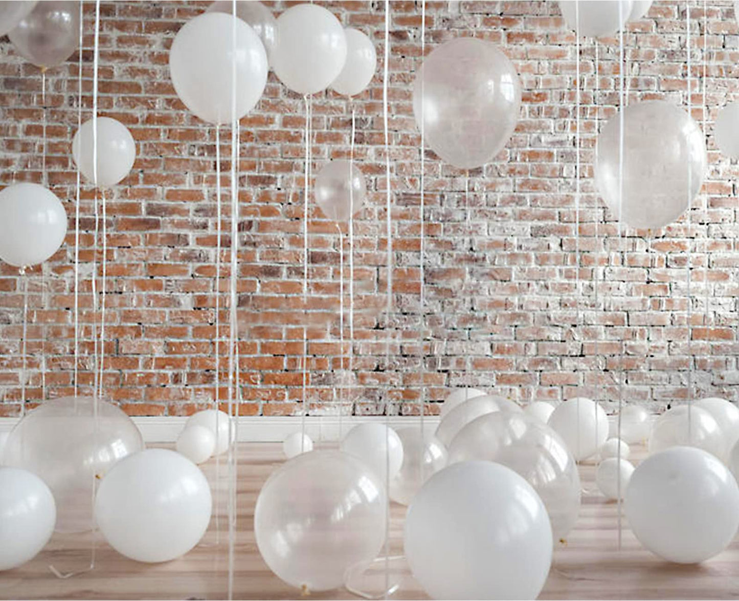 110pcs Clear Balloons, Clear Latex Balloons 12 inch, Transparent Balloon for Birthday Party Baby Shower Wedding(with 2 Ribbons)