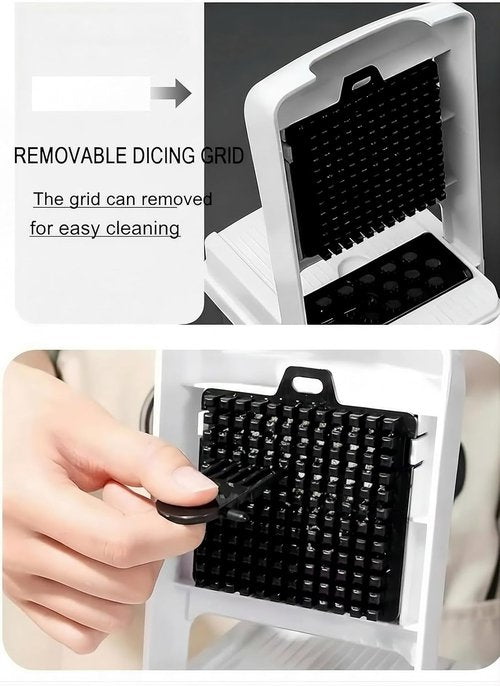 25-in-1 Vegetable Chopper by Skiennix - Multi-Function Food Slicer with Stainless Steel Blades & BPA-Free Container