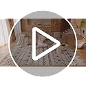 Aoyaomi 6x9 ft Washable Boho Moroccan Area Rug, Non-Slip Geometric Floor Carpet for Living Room & Bedroom, Brown/Green