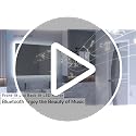 STARLEAD 24x32-Inch Bluetooth LED Bathroom Mirror with Anti-Fog, Adjustable Lighting - Silver Rectangular