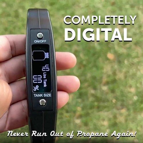 Flame King Propane Tank Digital Scale - Accurate Measurement for 5LB to 40LB Tanks | Black