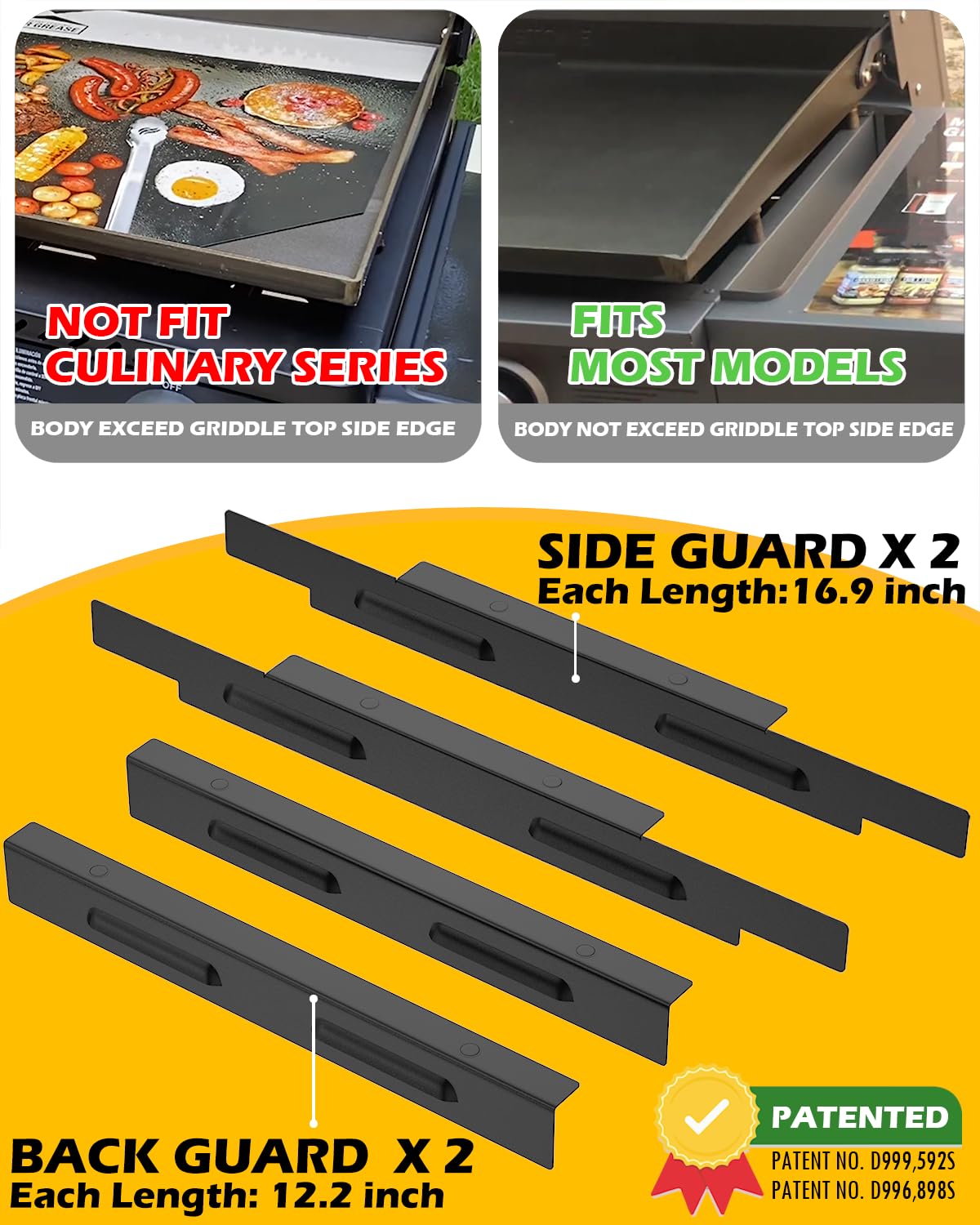 Blackstone Wind Guards for 28XL Griddles, Better Heat Control Outdoors