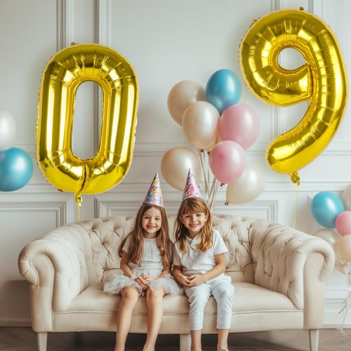 40 inch Number Balloon 0 Number Balloons Gold Large Giant Digital 0 Foil Helium Balloons for 0th Birthday Party Celebration Decorations Supplies 0 Wedding Anniversary
