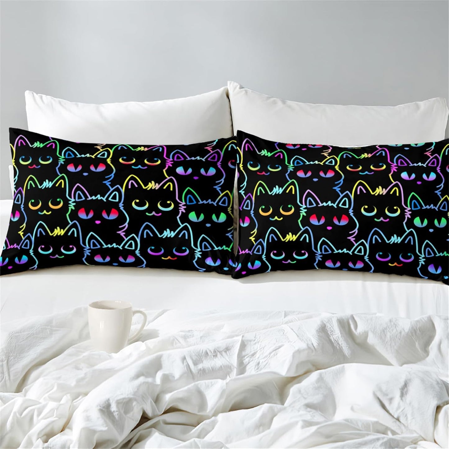 Cute Cartoon Dinosaur Bedding Set, Ultra Soft Full Size Comforter Set for Boys, Lovely Dinosaur Printed Comforter for Kids Teens, Dark Blue Microfiber Quilt for All Season 3Pcs with Pillowcases