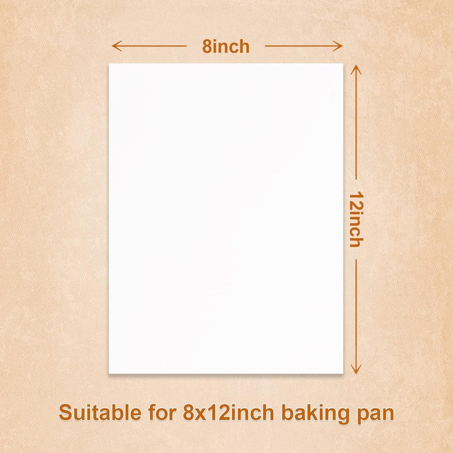 QYH Parchment Paper Baking Sheets - 300 Non-Stick Pre-Cut Sheets | 8x12 Inch for Baking & Grilling