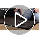 PURRUGS Charcoal Area Rug 48 x 72 Inches Low Profile Non-Slip Indoor Mat