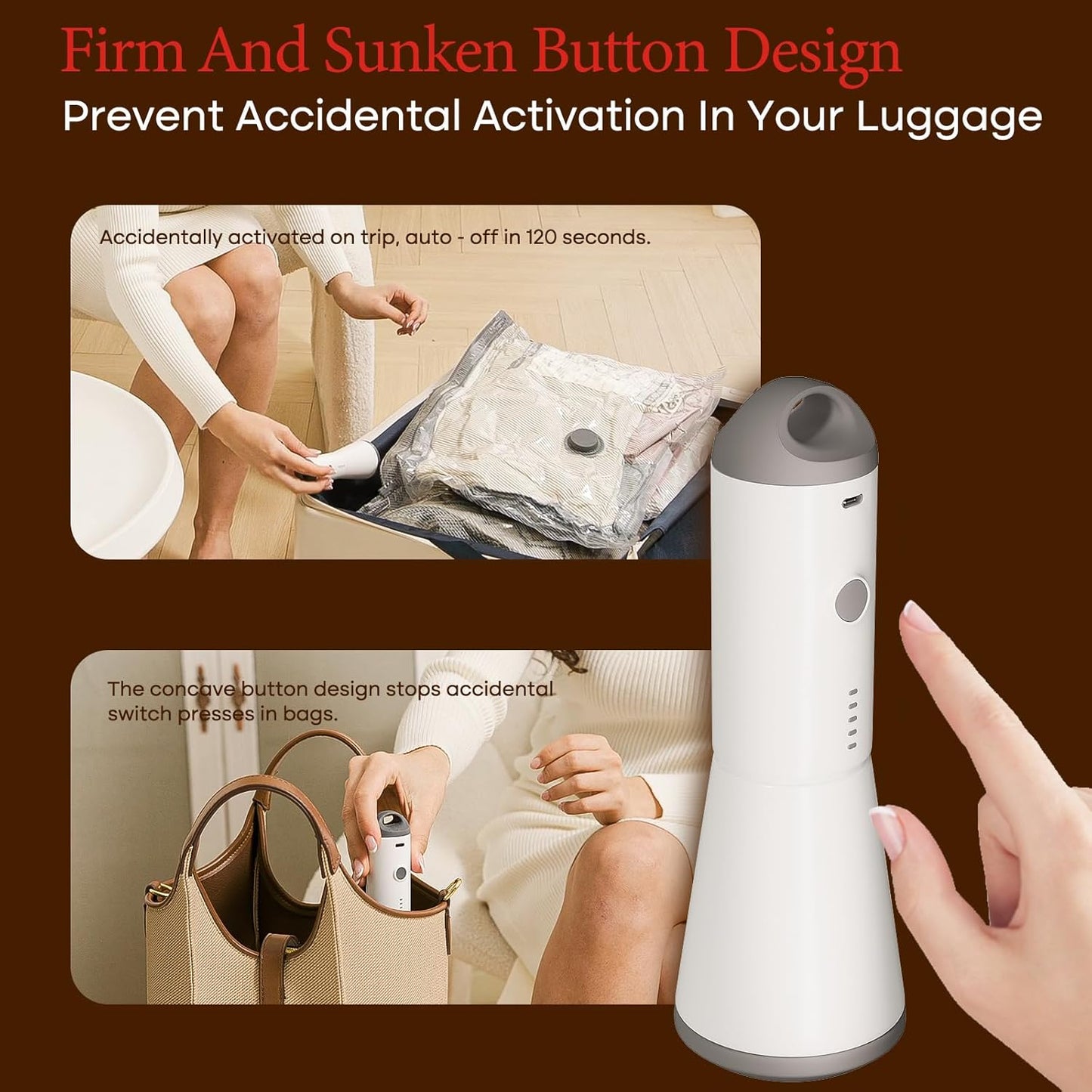 Vacbird Vacuum Bags - Travel Compression Packing Bags with Rechargeable Air Pump | Carry-On Size, 18 Combo