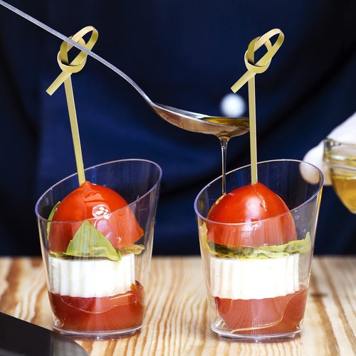 400PCS Bamboo Cocktail Picks for Appetizers Set(6 Inches + 4.7 Inches)