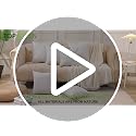 White 20x20 Inch Feather Down Throw Pillow Inserts Set of 2 - Organic Cotton Cover