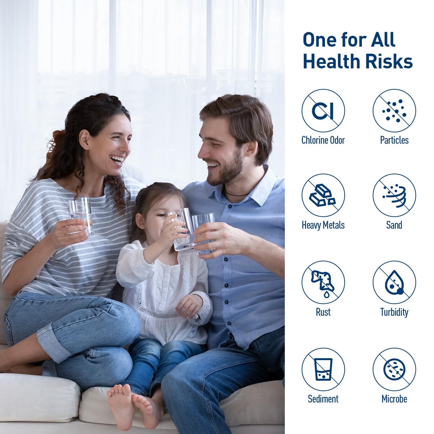 PERCOLA AP Easy C-Complete/Model A/C Under Sink Water Filter, Compatible with 3M® Aqua-Pure® AP Easy Complete System/USF-A/C Under Sink Filtration System 500 Gallons top(3 Pack)