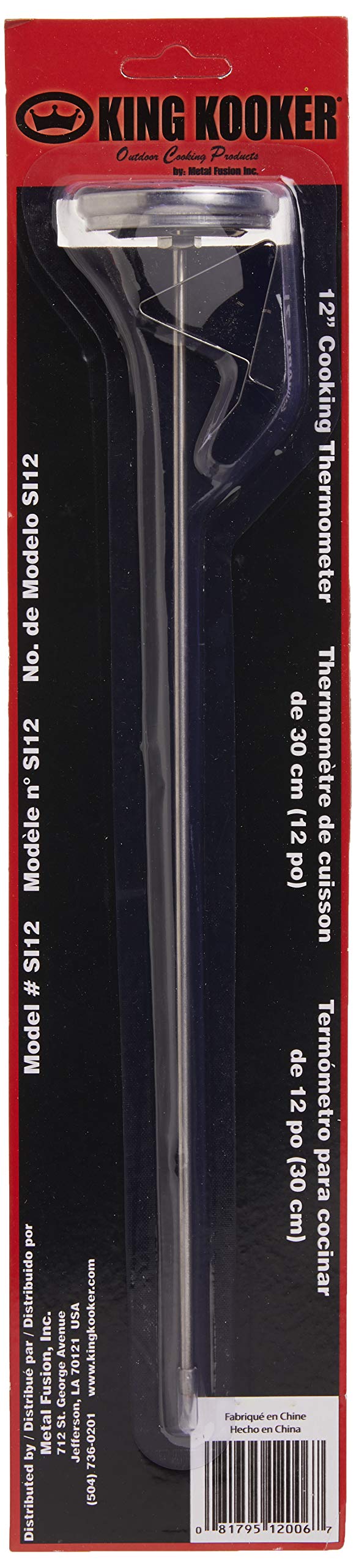 King Kooker SI12 12-Inch Deep Fry Thermometer , Silver