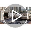 Blue Coastal Area Rug 8x10 Washable Non-Slip Living Room Carpet - Modern Abstract Design