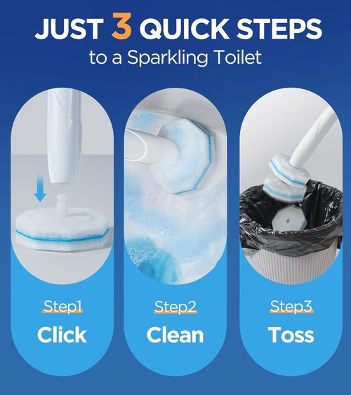 Clorox Toilet Wand Refills - 36 Count High-Density Disposable Cleaners | 5X Cleaning Power & Fresh Fragrance