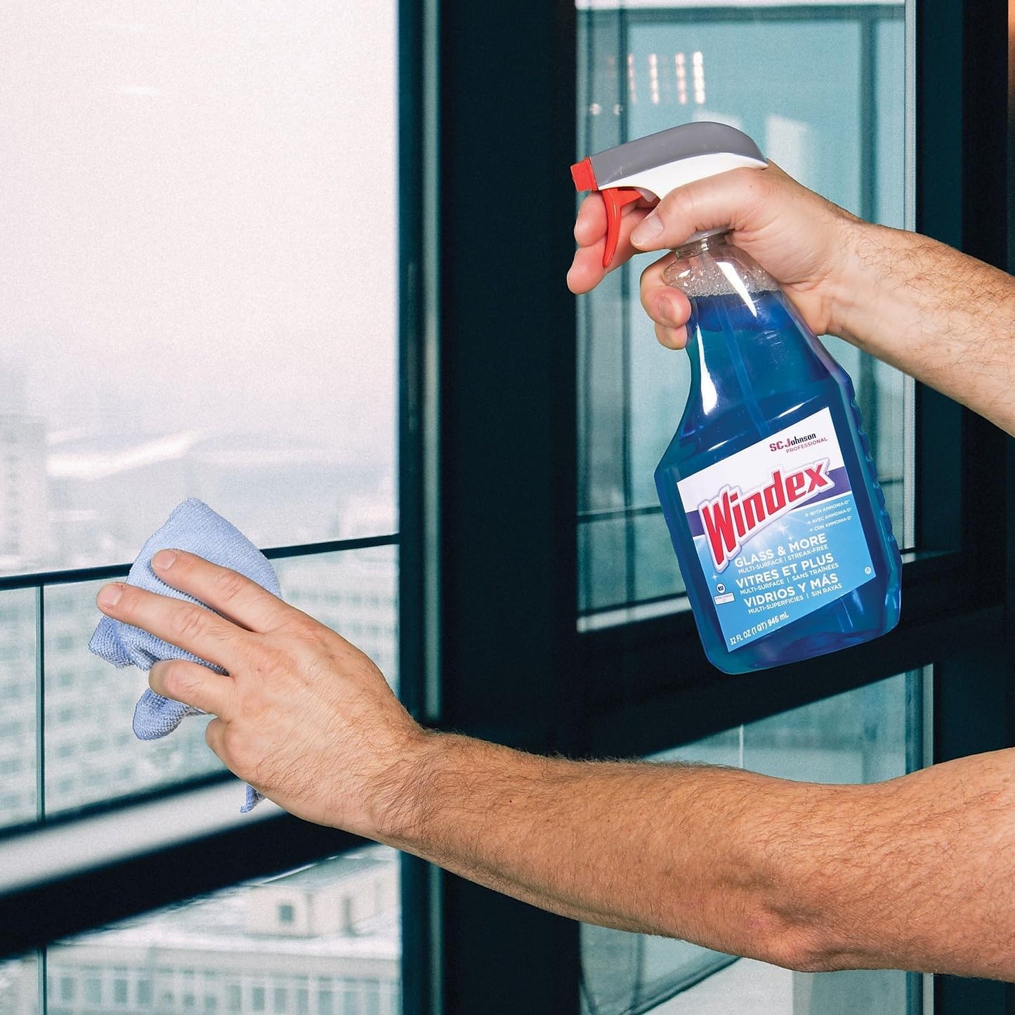 SC Johnson Windex Glass Cleaner - Streak-Free Shine, 32 oz, Blue | Perfect for Home & Office