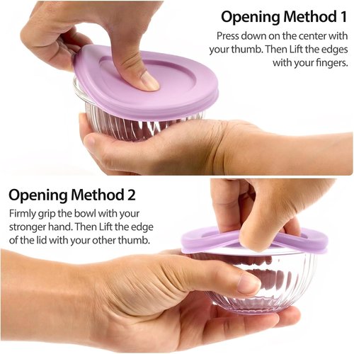 Freshmage Small Glass Bowls - 8 Pack Meal Prep Containers with Lids | Stackable & Microwave Safe, 6.25 Oz